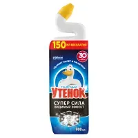 Средство для уборки туалета 500 мл, ТУАЛЕТНЫЙ УТЕНОК Супер Сила "Видимый Эффект", 696888