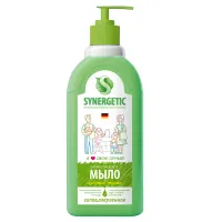 Мыло жидкое 500 мл SYNERGETIC "Луговые травы", гипоаллергенное, биоразлагаемое, дозатор, 105053