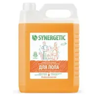 Средство для мытья пола и поверхностей 5 л SYNERGETIC, c дезинфицирующим эффектом, биоразлагаемое, 101500