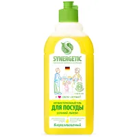 Гель для мытья посуды антибактериальный 500 мл, SYNERGETIC "Лимон", 103051