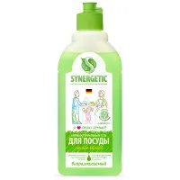 Гель для мытья посуды антибактериальный 500 мл, SYNERGETIC "Яблоко", 103052