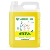 Гель для мытья посуды антибактериальный 5 л, SYNERGETIC "Лимон", 103500