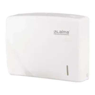 Диспенсер для полотенец LAIMA PROFESSIONAL ORIGINAL (Система H2), Z-сложения, белый, ABS-пластик, 605759