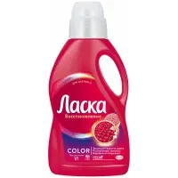 Гель для стирки 1 л ЛАСКА "Для цветного", концентрат, 2462852