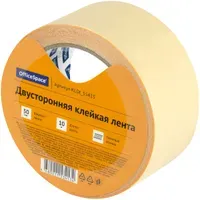 Клейкая двухсторонняя лента 50 мм х 10 м, ТКАНЕВАЯ ОСНОВА, BRAUBERG, 606427