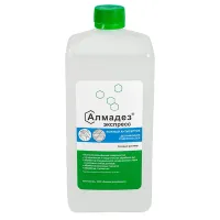 Антисептик для рук и поверхностей спиртосодержащий (63%) 1 л АЛМАДЕЗ-ЭКСПРЕСС, дезинфицирующий, жидкость, АЭ-503