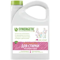 Гель для стирки для всех видов тканей 2,75 л SYNERGETIC, гипоаллергенный, 109275