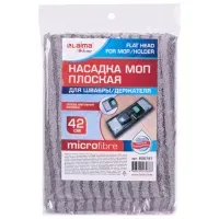 Насадка МОП плоская для швабры/держателя 42 см, карманы, плотная микрофибра, LAIMA HOME, 606797
