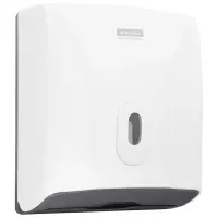 Диспенсер для полотенец ULTRA LAIMA PROFESSIONAL (Система H3), V-сложения, белый, ABS-пластик, 606834