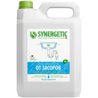 Средство для прочистки канализационных труб с дезинфецирующим эффектом 5 л SYNERGETIC, биоразлагаемое, для всех видов труб и септиков, 108500