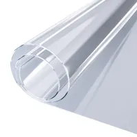 Коврик-подкладка, скатерть ПВХ прозрачная, гибкое/мягкое стекло, 120х60 см, 0,8 мм, DASWERK (ДАСВЕРК), 607878