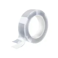 Многоразовая двухсторонняя прозрачная крепежная лента "Скотч NANO tape" 3 м х 30 мм, 2 мм, DASWERK (ДАСВЕРК), 607928