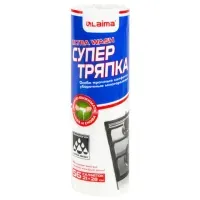 Салфетки уборочные ЦЕЛЛЮЛОЗНЫЕ многоразовые особо прочные 56 шт. СУПЕР ТРЯПКА 21х28 см LAIMA ULTRA WASH, 607996