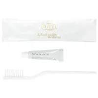 Зубной набор КОМПЛЕКТ 300 шт., HOTEL, (зубная щётка + зубная паста 4 г) саше, флоупак, 24865