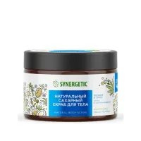 Скраб для тела 300 мл, SYNERGETIC "Кокос и масло макадамии", натуральный, сахарный, 800006