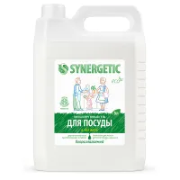 Гель для мытья посуды антибактериальный 5 л, SYNERGETIC "Алоэ", канистра, 103503