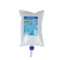 Картридж с жидким мылом одноразовый (Система S1) "Нейтральное", бесцветное, 1 л, KEMAN, 100024-БЦ1000