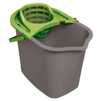 Ведро 10 л для уборки КОМПЛЕКТ с ОТЖИМОМ для веревочных и ленточных МОПов, 24х35х24 см, YORK, 70020