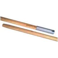 Черенок рукоятка для уборочного инвентаря 120 см, еврорезьба, деревянный (ЭВКАЛИПТ) лакированный, d=2,2 см, YORK, 91280