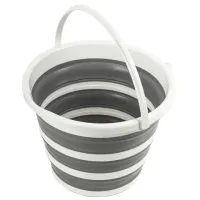 Ведро складное силиконовое 10 литров круглое d=32 см для дома, дачи и авто, LAIMA Home, 608668