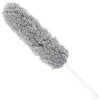 Пипидастр (сметка-метелка) для уборки пыли, метелка 35 см, рукоятка 20 см, серый, LAIMA, 608949