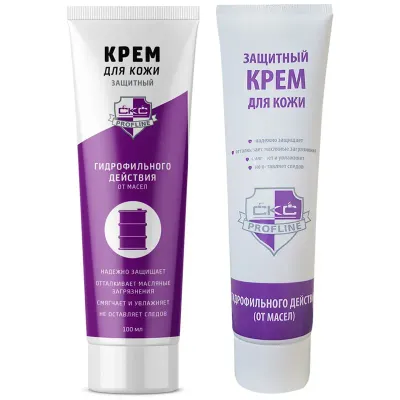 Крем защитный, 100 мл, СКС PROFLINE гидрофильный, от масел, красок, смазок, извести, цемента