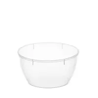 Банка с крышкой 360 мл, пластиковая, под пресервы, прозрачная, диаметр 112 мм, ВЗЛП, 1230П