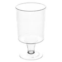 Рюмка одноразовая 100 мл, пластиковая, прозрачная, "Кристалл", ВЗЛП, 1002П