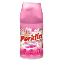 Сменный баллон 250 мл PERKLIN (ПЕРКЛИН) "Нежная лилия", для автоматических освежителей, универсальный, 609800
