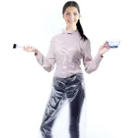 Фартуки полиэтиленовые, КОМПЛЕКТ 100 шт., одноразовые, размер 68 см х 110 см, ЭКСТРА, плотность 16 мкм, LAIMA, 610851