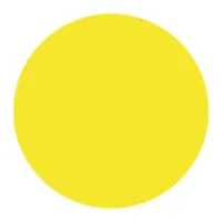 Знак безопасности "Желтый круг на двери", КОМПЛЕКТ 5 шт., диаметр 150 мм, пленка самоклеящаяся, И 16, И16