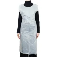 Фартуки полиэтиленовые, КОМПЛЕКТ 50 шт., одноразовые, СУПЕР, 81х125 см, 25 мкм, ELEGREEN, ФКб-Пэ81/125Су