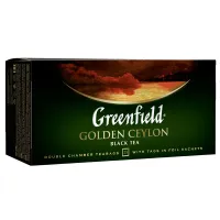 Чай GREENFIELD "Golden Ceylon" черный цейлонский, 25 пакетиков в конвертах по 2 г