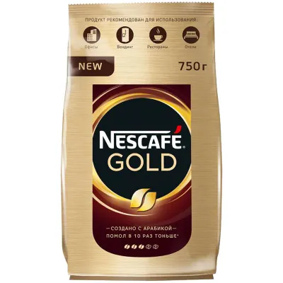 Кофе молотый в растворимом NESCAFE "Gold" 750 г, сублимированный, 12348310