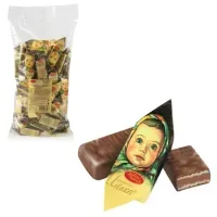 Шоколадные конфеты вафельные Красный Октябрь "Аленка", молочно-ореховые, 1кг, пакет