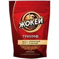 Кофе растворимый Жокей "Триумф", сублимированный, мягкая упаковка, 150г