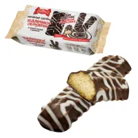 Печенье БЕЛОГОРЬЕ "Пальчики оближешь", сдобное в темной глазури с декором, 265 г, 30-85