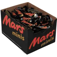 Батончики мини MARS "Minis" шоколадные с нугой и карамелью в молочном шоколаде, 1 кг, 56730