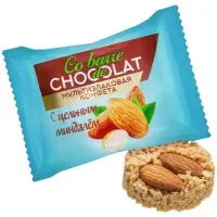 Конфеты мультизлаковые CO BARRE DE CHOCOLAT с цельным миндалем, 200 г, пакет, БП-00001137