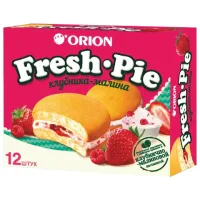 Печенье ORION "Fresh-Pie Strawberry-raspberry", клубника-малина, 300 г (12 штук х 25 г), О0000017465