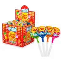 Карамель CHUPA CHUPS (Чупа-Чупс) "Mini", ассорти вкусов, 6 г, КОМПЛЕКТ 100 шт.
