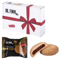 Печенье песочное DR.FINIK "Солнышко" с начинкой из финика и апельсина, БЕЗ САХАРА, 700 г