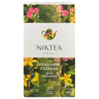 Чай NIKTEA "Красная поляна" зеленый, 25 пакетиков в конвертах по 1,75 г, TALTHA-DP0061