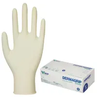 Перчатки латексные смотровые, 50 пар (100 штук), размер 6-7, S (малый), DERMAGRIP Classic, D1501-10