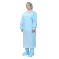Халат хирургический нестерильный 140 см, 52-54 р., манжета, спанбонд 25 г/м2, ГЕКСА, голубой