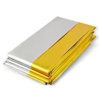 Термоодеяло покрывало изотермическое серебро/золото туристическое 160х210 см, DASWERK (ДАСВЕРК), 631157