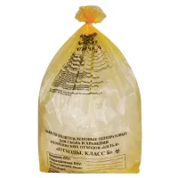 Пакеты для медицинских отходов КОМПЛЕКТ 100 шт., класс Б (желтые) 30 л, 50х60 см,16 мкм, ПТП "Киль"