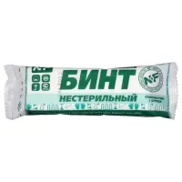 Бинт марлевый нестерильный 10 см х 5 м, плотность 28 (±2) г/м2, индивидуальная упаковка, NF