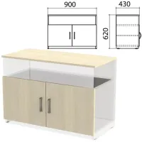 Крышка и фасады тумбы для оргтехники "Канц" 900х430х620 мм, цвет дуб молочный, ТК28.15.1