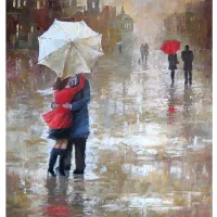 Картина стразами (алмазная мозаика) 40х50 см, ОСТРОВ СОКРОВИЩ "Встреча 2", без подрамника, 662587